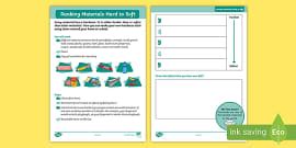 Hard and Soft Materials Worksheet I Spy