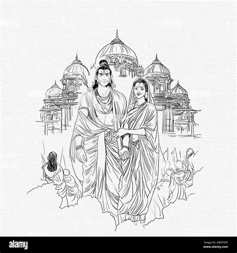 Rama navmi spiritual Black and White Stock Photos & Images - Alamy