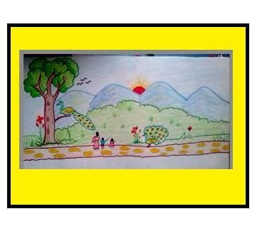 i want example for chitra varnan for class 8 in the hindi for ...