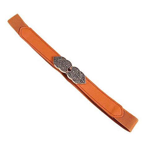 LIVISORB Female P.U leather stretchable belt Free size Brown colour,for ...