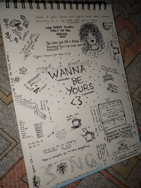 lyrics doodle in 2025 | Sharpie doodles, Lyric drawings, Doodles
