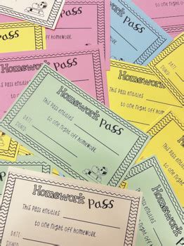 Image result for Homework Passes
