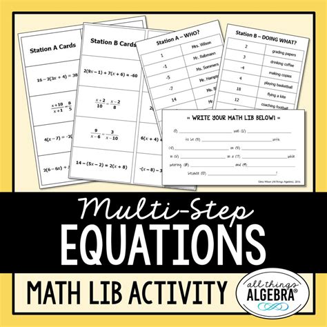 Image result for Math Antics Solving Multi-Step Equations