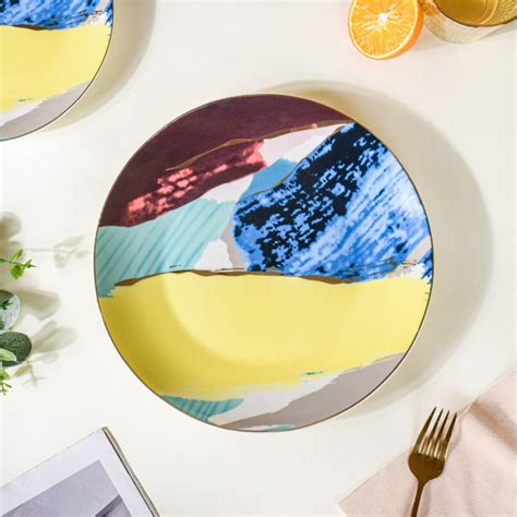 Colourful Ceramic Dinner Plate 10 Inch