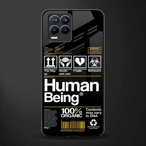 Human Being Label Phone Cover for Realme 8 Pro | Glass Case – Mymerchandize