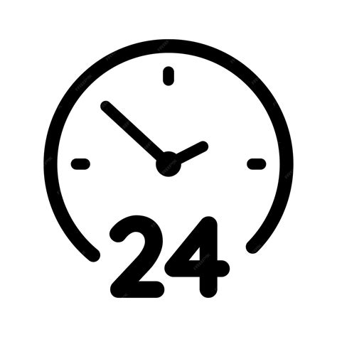 Horloge De 24 Heures | Vecteur Gratuite