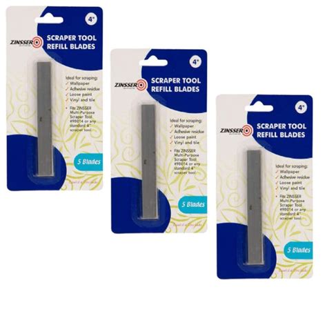 Buy Zinsser 98015 4-Inch Scraper Refill Blades - 3 Pack Online at Low ...