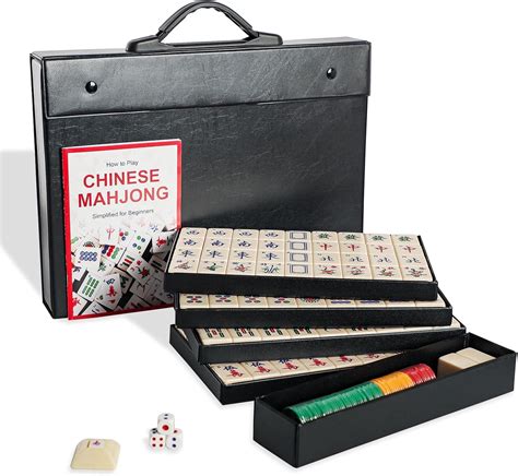 Amazon.com: Jongyance Chinese Mahjong Set, 144 Numbered 1.5" Large Size ...