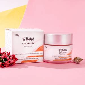 B'YOUTHFUL Cranberry Face Scrub Skin Tightening, Removes Dead Skin ...