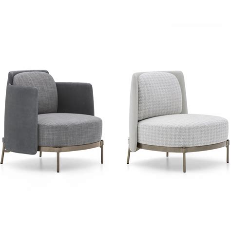 意大利RUGIANO休闲椅单人沙发椅系列 不锈钢 布艺真皮皮革定制沙发