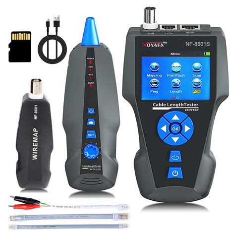 NOYAFA Network Cable Tester, NF-8601S TDR Multifunction LCD Tracer for ...