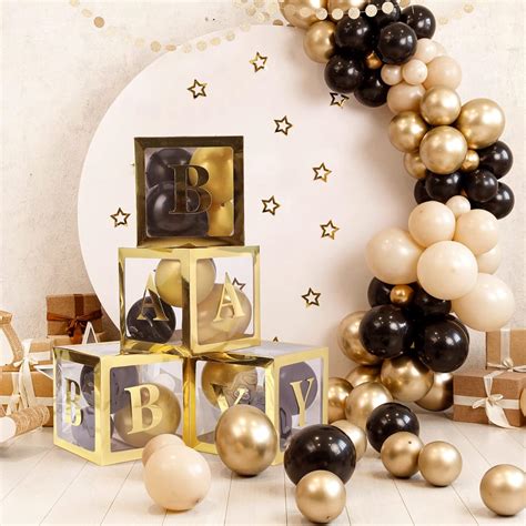 Buy Voircoloria Baby Boxes with 42pcs Letters for Baby Shower ...