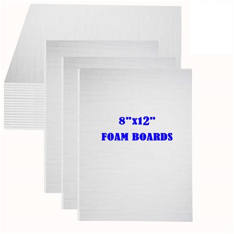 Buy 20Pack Foam Core Board, 8"x12" White Foam Board, 3/16" / 5MM Thick ...