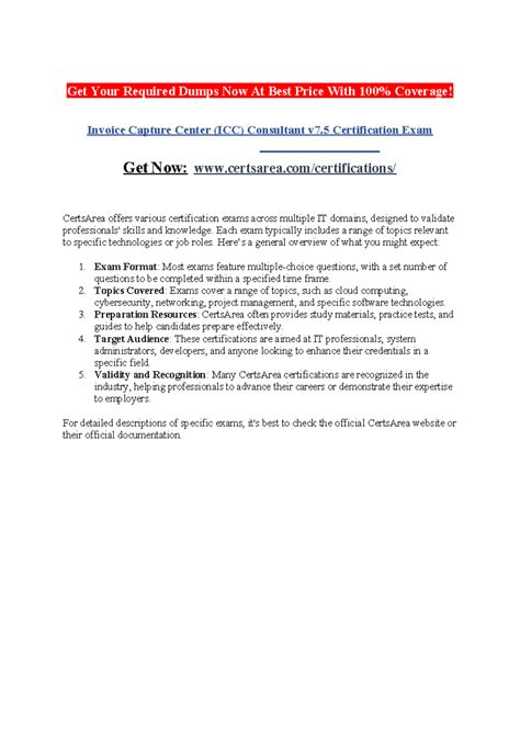 Invoice Capture Center (ICC) Consultant v7.5 Certification Exam - Get ...