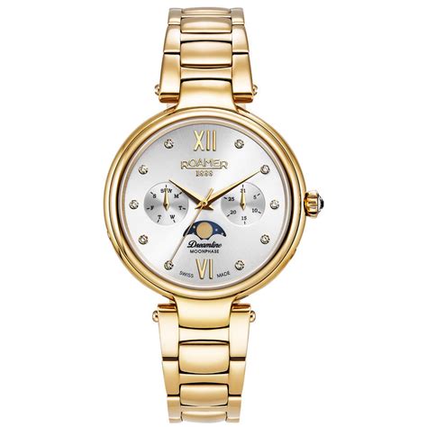 Roamer 858801 48 29 50 Dreamline Ladies Gold Watch for women