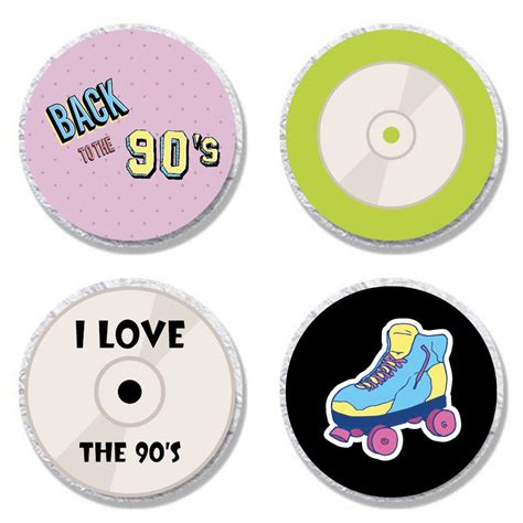 MAGJUCHE 90s Throwback Candy Stickers, Back to 1990s Party Sticker ...