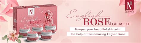 NutriGlow NATURAL'S English Rose Facial Kit- 6-Pieces Skin Care Set ...
