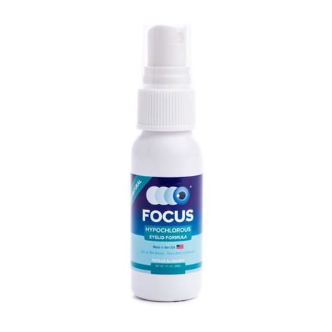 Buy Focus Hypochlorous Eye Formula - Eyelid Spray - All Natural Eyelid ...