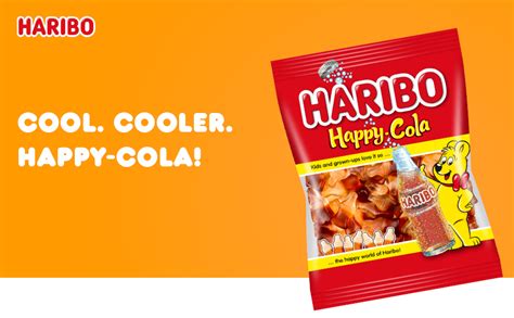 Haribo Happy-Cola Jelly Beans Share Size, Travel Edition, 300 g ...