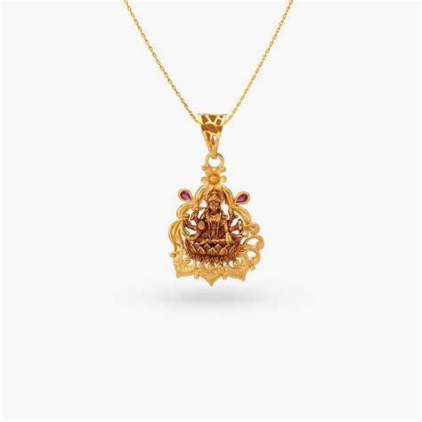 Divine Laxmi Gold Pendant