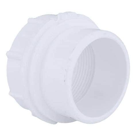 Zoro Select PVC Cleanout Adapter, FNPT x Spigot, 1-1/2 in Pipe Size ...