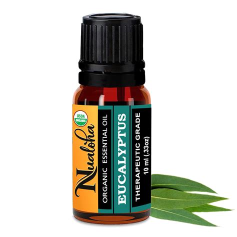 Nualoha Indian Eucalyptus Essential Oil 100% Pure & Natural Premium ...