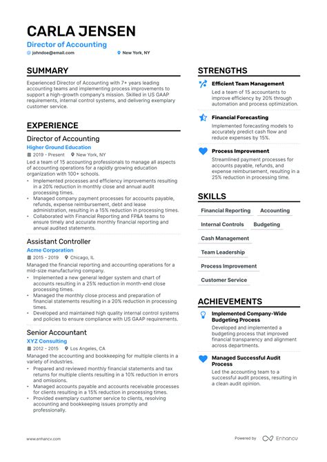 Accounting Resume Examples 的图像结果