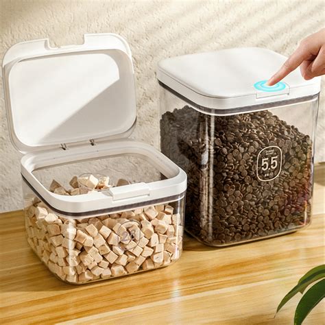 Pnellth 2.8L/4.5L/5.5L Rice Flour Container Set Easy One-handed ...
