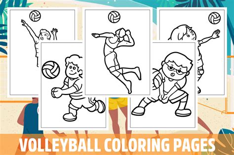 Volleyball Coloring Pages [2025]