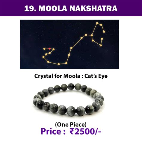 19. Moola Nakshatra Crystal | Cats Eye Adjustable Bracelet – Crystal ...