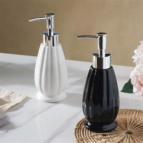 Glazed Ceramic Soap Dispenser Online - Premium Dispenser | Nestasia