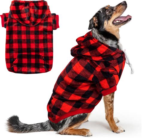 Amazon.com : ALUZAEMO Dog Hoodie for Large Meidum Small Dogs, Winter ...