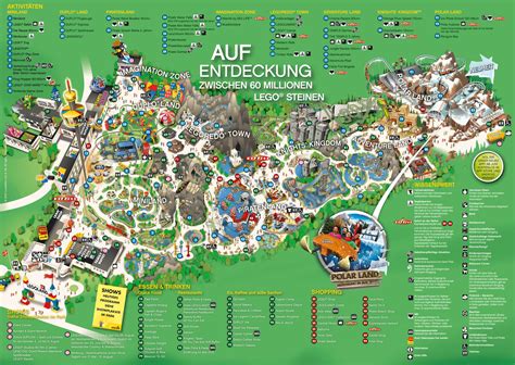 Legoland Billund Map Denmark, The Land Of LEGO, In LEGO, Featuring