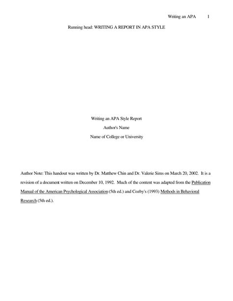 Image result for APA Format Book Report