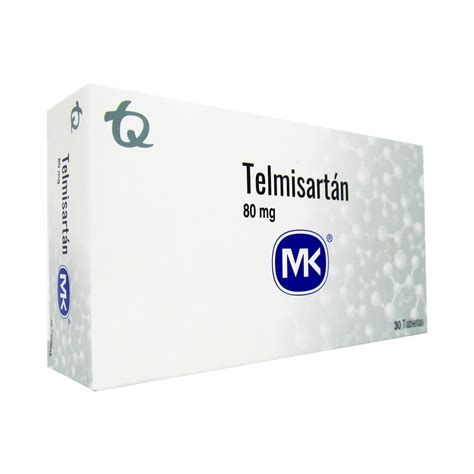 Telmisartan 80 Mg Mk Blíster X 10 Tabletas - Droguería Alameda Sur