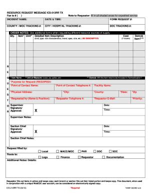 Ics 213 Rr Example - Fill and Sign Printable Template Online