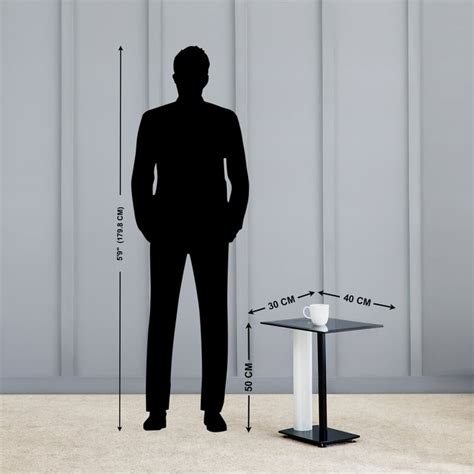 Buy Veneto Tempered Glass Top Accent Table - Black from Home Centre at ...