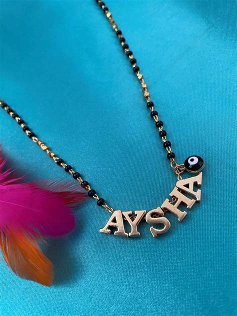 Name Mangalsutra with Evil Eye – Digital Dress Room