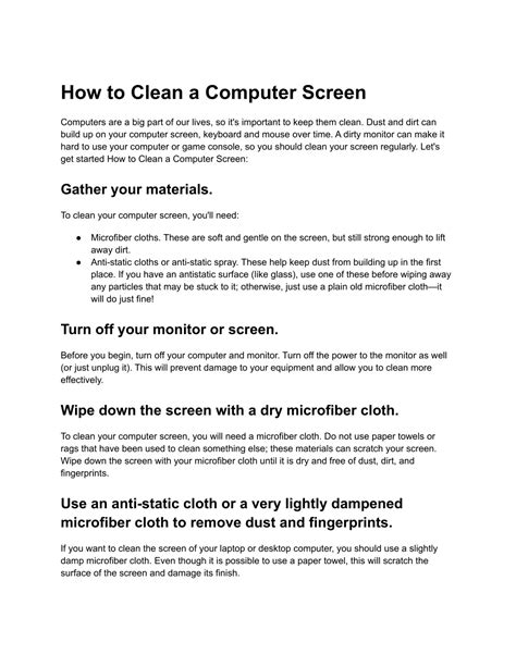 Image result for How to Clean Your Computer Screen