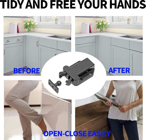 Buy Jiozermi 4 Pack Push Latch, Rebound self-Locking Device, with ...