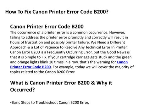 Image result for B200 Error Code