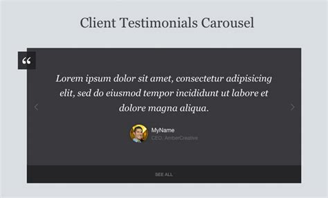 Image result for CSS/JS Scrolling Testimonials
