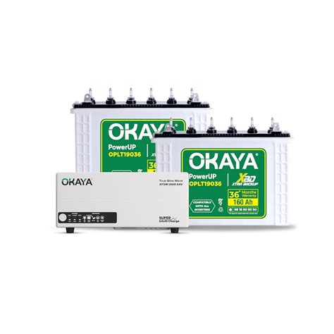 Okaya Inverter with Two Battery Combo for Home,Office & Shops | ATSW ...