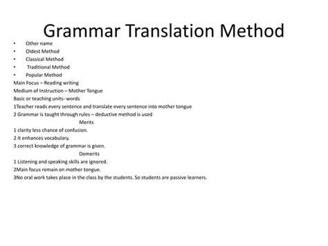 Grammar Translation Method Lesson 的图像结果