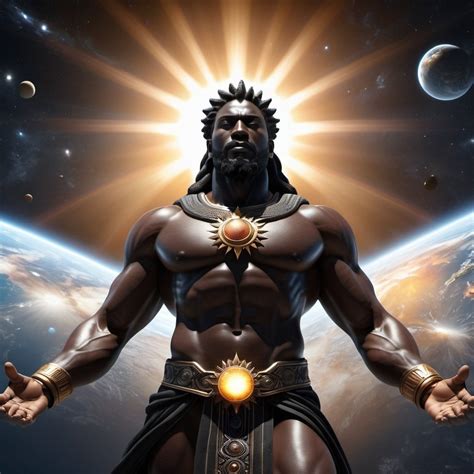 black God of universe, hyper realistic, 3d, nature,...