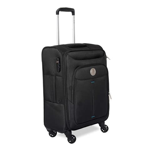 Buy DELSEY Polyester 56 cms Black Softsided Cabin Luggage (ORBA) at ...
