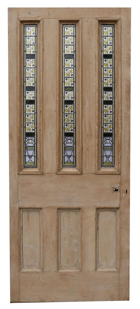 Stained Glass Antique Front Door For Sale at 1stDibs