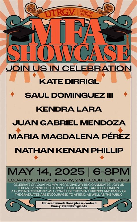 MFA Showcase Spring 2025, UTRGV - The University of Texas Rio Grande ...