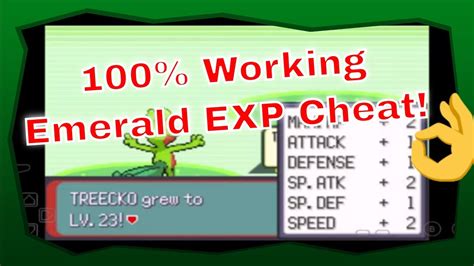 Pokemon Emerald EXP Cheat - YouTube