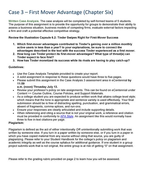 First Mover Advantage Illustration